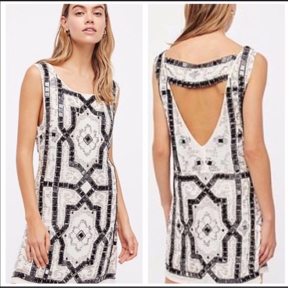 Free people mini speak easy shift dress